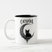 "CATSPIRE : Lune gothique et design de mug à chat (Gauche)