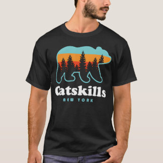 Catss Ny Bear Mountains Camping Hiking New girl T-shirt