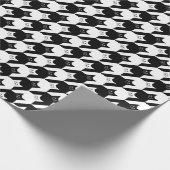 Catstooth Black en White Houndstooth Pattern Cadeaupapier (Hoek)