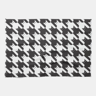 CatsTooth Black en White Theedoek
