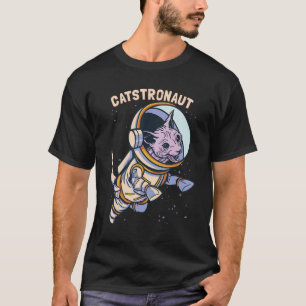 Catstronaut Cat Kinder Space Astronaut T-shirt