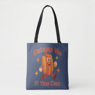 Catsup Me If You Can Funny Hot Dog beroemd gemaakt Draagtas