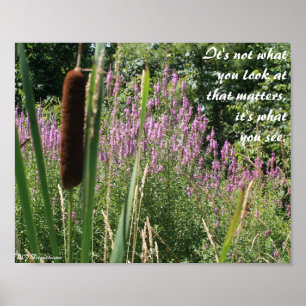 Cattail & Fleur sauvage Inspiration Poster