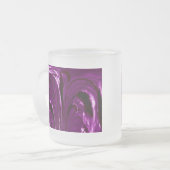 Cattails Abstrait en verre Mug - violet (Devant gauche)