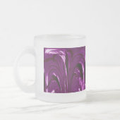 Cattails Abstrait en verre Mug - violet (Gauche)