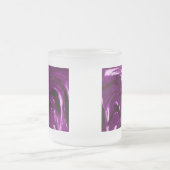 Cattails Abstrait en verre Mug - violet (Centre)