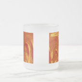 Cattails Abstraite Mug en verre - Orange (Centre)