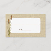 Cattails au bord des cartes de sièges du lac (Dos)