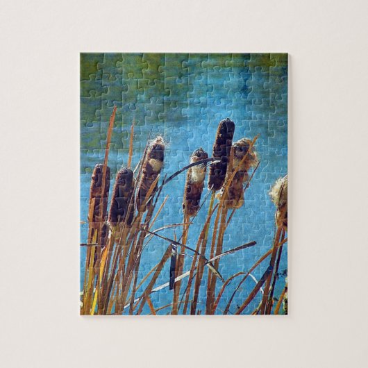 Cattails op de Pond Legpuzzel (Verticaal)