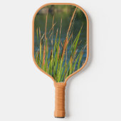 Cattails op de Waterfront gepersonaliseerde Natuur Pickleball Paddle (Achterkant)