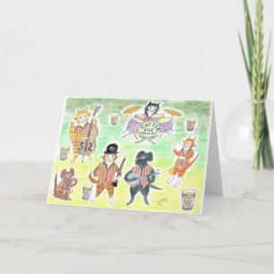 Catter Bilk's Jazz Band, klarinet, contrabas Kaart