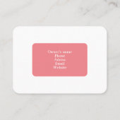  Cattery Visitekaartje (Achterkant)