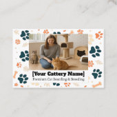 Cattery Visitekaartje met foto (Voorkant)