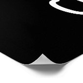 Catthulu Funny Cthulhu Cat Pun Dark BG Poster (Hoek)