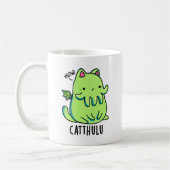 Catthulu Funny Cthulhu Cat Pun Koffiemok (Links)