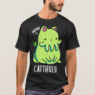 Catthulu Grappige Cthulhu Kat Puns T-shirt