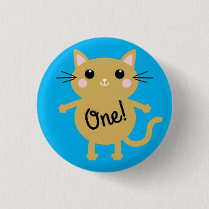 Cattige Kitty Kinderverjaardagsfeest Thema Ronde Button 3,2 Cm