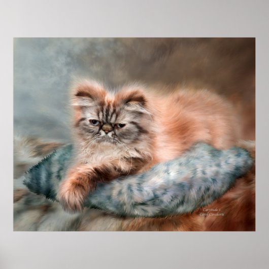 Cattitude 1 Poster d'art/Imprimer (Devant)