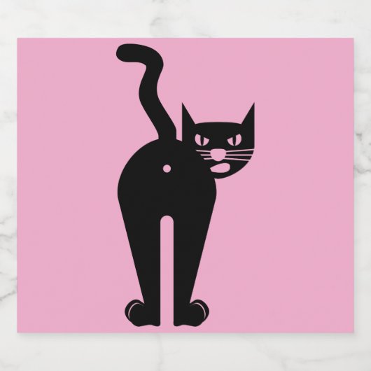 Cattitude bier etiket (Enkel label)