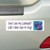 Cattitude Cat Bumpersticker (Op auto)