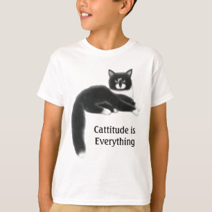 Cattitude est tout badine le T-shirt