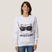 CATTITUDE Funny Chat T-Shirts (Devant entier)