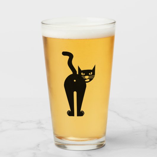 Cattitude  glas (Voorkant gevuld)