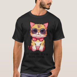 Cattitude: Het is een echt iets T-shirt