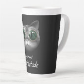 Cattitude Latte Mug (Angle droit)