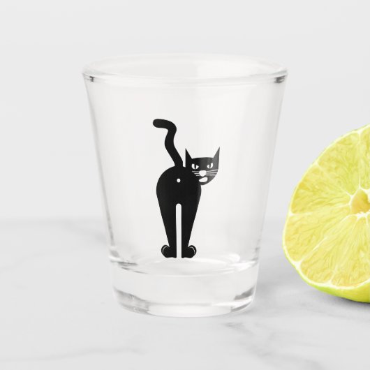 Cattitude  shot glas (Voorkant)