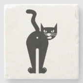 Cattitude  stenen onderzetter (Voorkant)