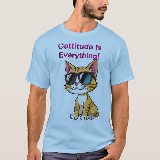 Cattitude t-shirt! t-shirt (Voorkant)