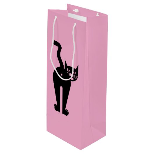 Cattitude  wijn cadeautas (Voorkant Gekanteld)