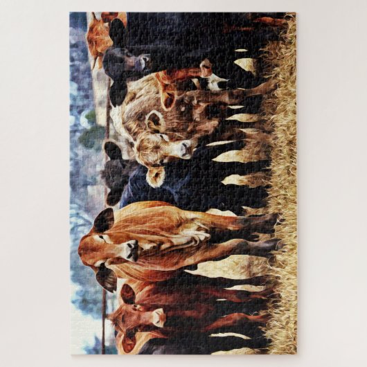 Cattle Color Variety Puzzle géant (Vertical)