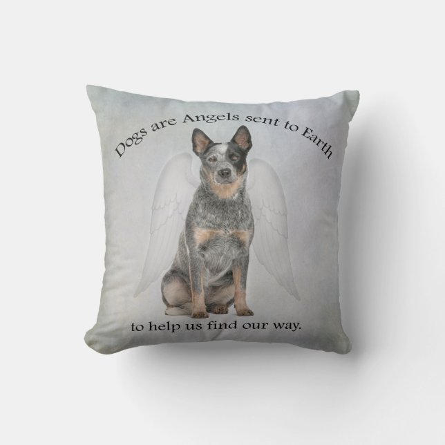 Cattle Dog Angel Pillow Kussen (Voorkant)