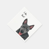 Cattle Dog Custom Cocktail Napkin Servet (Hoek)