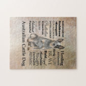 Cattle Dog Traits Jigzaag Puzzle Legpuzzel (Horizontaal)