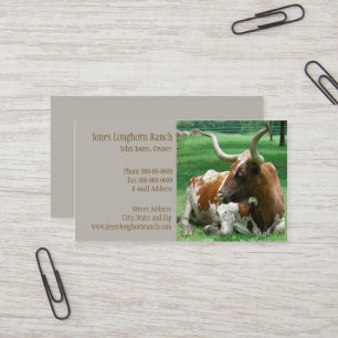 Cattle Rancher Farmer Visitekaartje