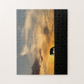 Cattle Sunset Silhouette Legpuzzel (Verticaal)