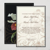 Cattleya Orchid Black Cream - Weddenschap Kaart (Voorkant / Achterkant)