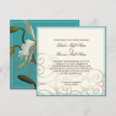 Cattleya Orchid blue - Weddenschap Kaart (Voorkant / Achterkant)