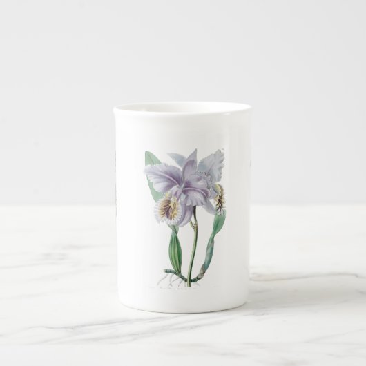 Cattleya Orchid Botanical Bone China Mok (Voorkant)