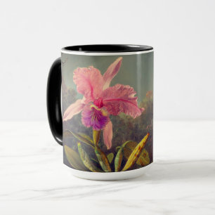 Cattleya Orchid en drie kolibries kop
