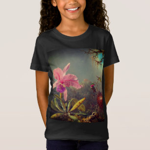 Cattleya Orchid en drie kolibries kop T-shirt