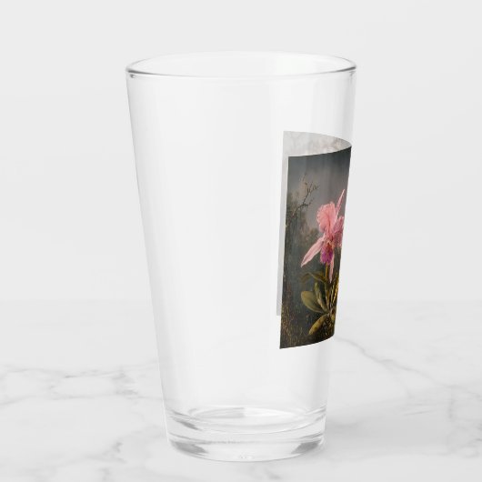 Cattleya Orchid en Three Hummingbird (Heade) Glas (Rechts)
