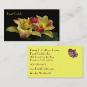 Cattleya Orchid Visitekaartjes (Voorkant / Achterkant)