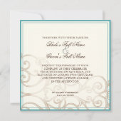 Cattleya Orchidée bleu - Faire-part de mariage (Devant)