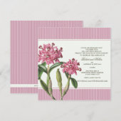 Cattleya Pink Orchid Wedding Uitnodiging (Voorkant / Achterkant)
