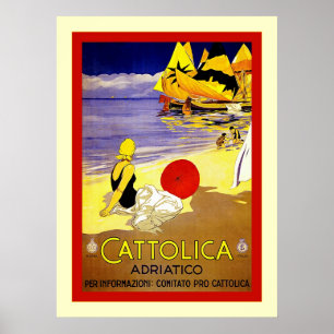 Cattolica Adriatico ~ Italiaans reizen Poster