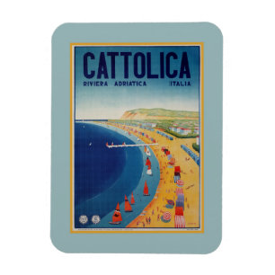  Cattolica strand Italiaans reizen adverteren Magneet